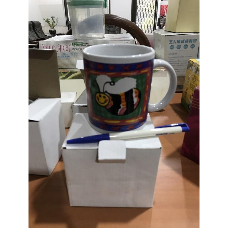 岡山可面交 喜憨兒工坊 馬克杯高約10公分咖啡杯陶瓷杯-細節圖2