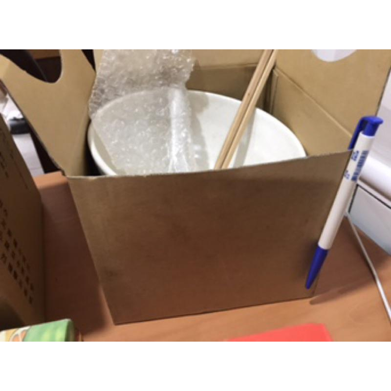 岡山可面交陶瓷碗公附湯匙筷子 漢神來店禮 吃飯網工泡麵碗公沒有蓋子-細節圖3