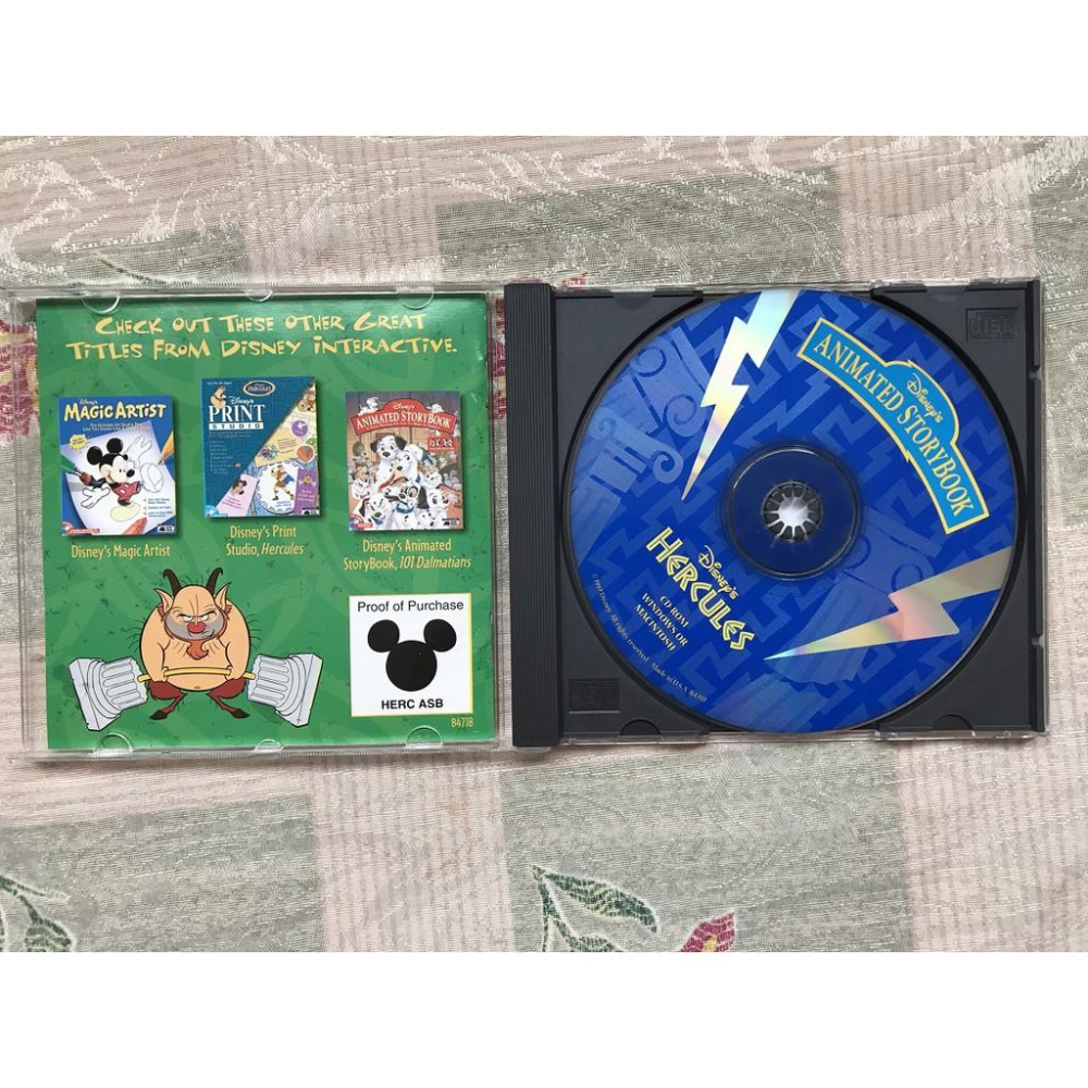 【我最便宜】(岡山可面交)  迪士尼 故事書CD Animated StoryBook: Hercules-細節圖2