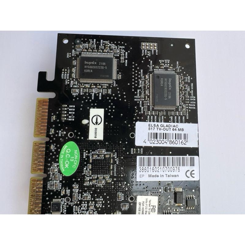 岡山二手可能故障零件機報帳用售出不退艾爾莎ELSA GLADIAC 517 SEP 64MB AGP顯示卡-細節圖4