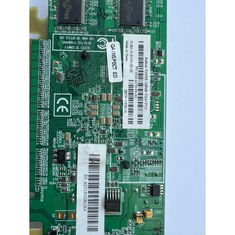 岡山二手可能故障顯示卡零件機保障用售出不退ATI Radeon X300 SE 128 MB DDR PCI-細節圖4