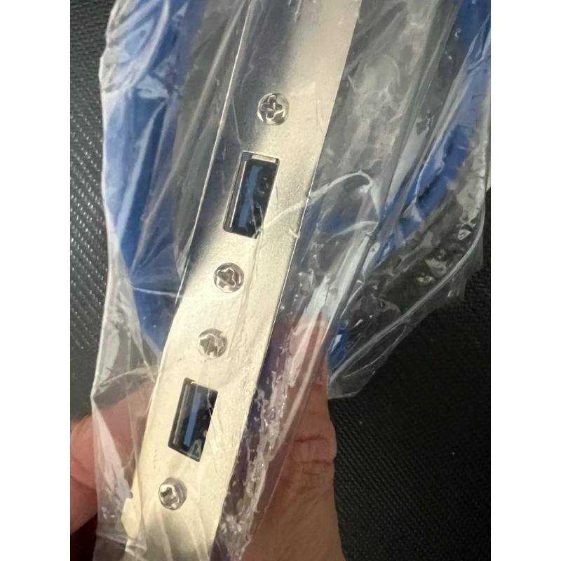 岡山 現貨 USB擋板USB3.0機箱內置擋板主板20Pin孔轉USB3.0擋板線-細節圖3