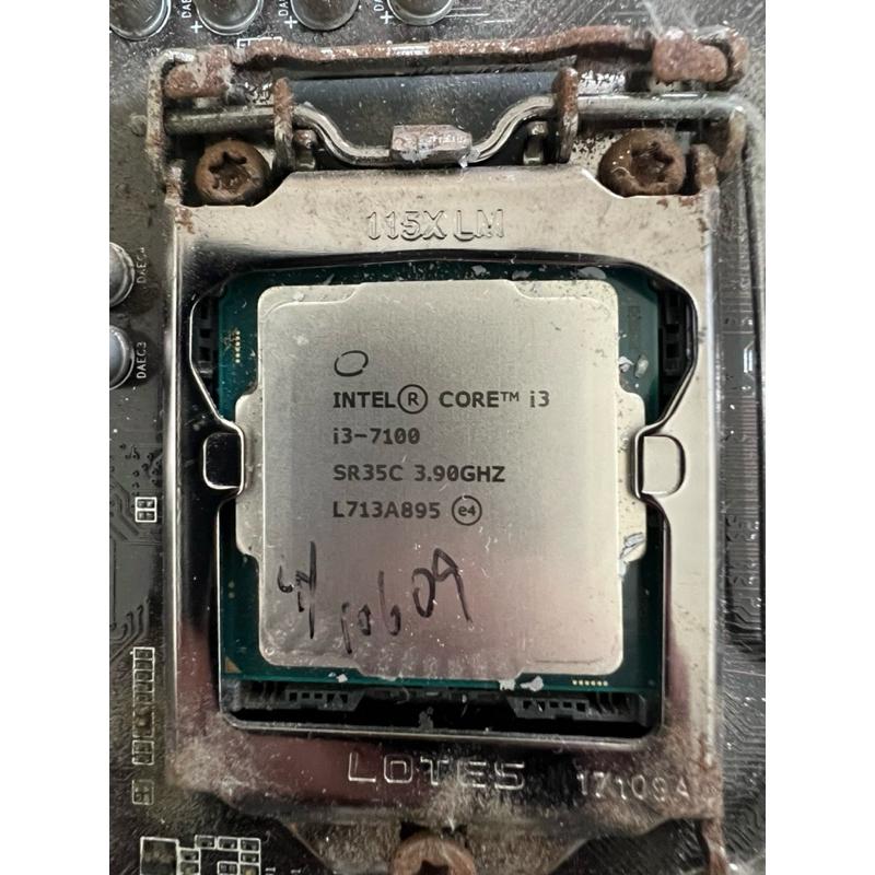 岡山 intel core i3 7100 CPU 故障技嘉主機板 有擋板會斷電 Ga-h110m-s2ph 零件機報帳-細節圖2