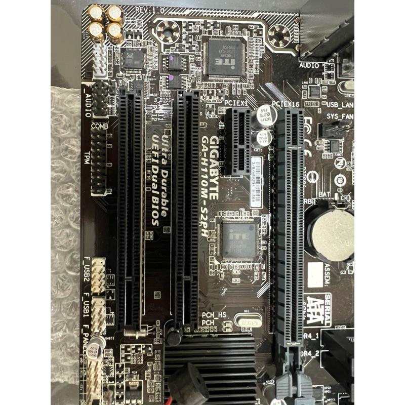 岡山 intel core i3 7100 CPU 故障技嘉主機板 有擋板會斷電 Ga-h110m-s2ph 零件機報帳-細節圖3