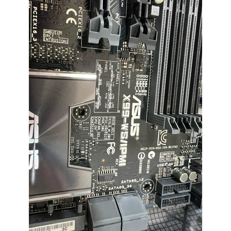 岡山 intel core i7 5960x asus 主機板 有擋板 x98-ws/ipmi 90sb04s0-細節圖4