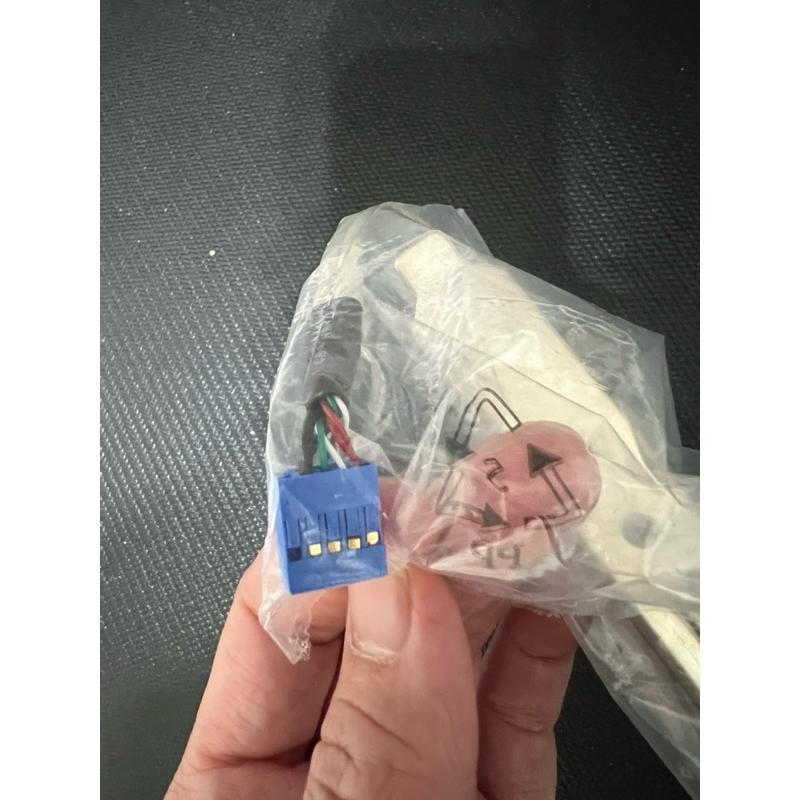 岡山 【台灣當日發貨】【電子零件／後置USB擴充卡】後置雙口USB2.0擴充卡 9pin 12公分擋板-細節圖2