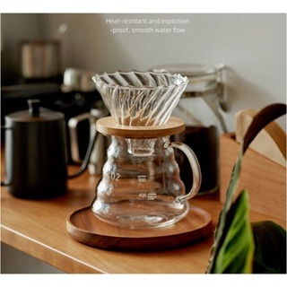 【台灣出貨】雲朵咖啡壺 玻璃咖啡壺 雲朵壺 咖啡壺 手沖壺 掛耳手沖壺 咖啡下接壺 咖啡手沖壺-細節圖2