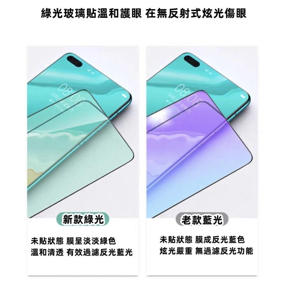 綠光護眼 玻璃貼 三星 A26 A25 A23 A22 A16 A15 A13 5G 抗藍光 滿版鋼化玻璃貼 保護貼-細節圖6