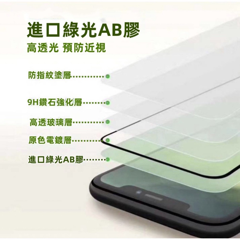 綠光護眼 玻璃貼 三星 A56 A55 A54 A53 A52 A52S A36 5G 抗藍光 滿版鋼化玻璃貼 保護貼-細節圖2