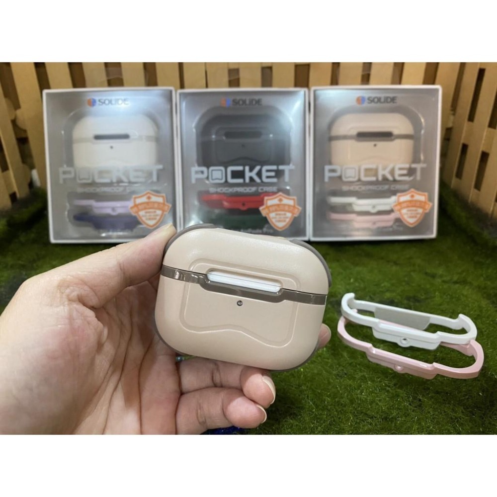 台灣現貨 SOLIDE Pocket 啵可 AirPods Pro 專用 防摔殼 保護殼 保護套-細節圖2