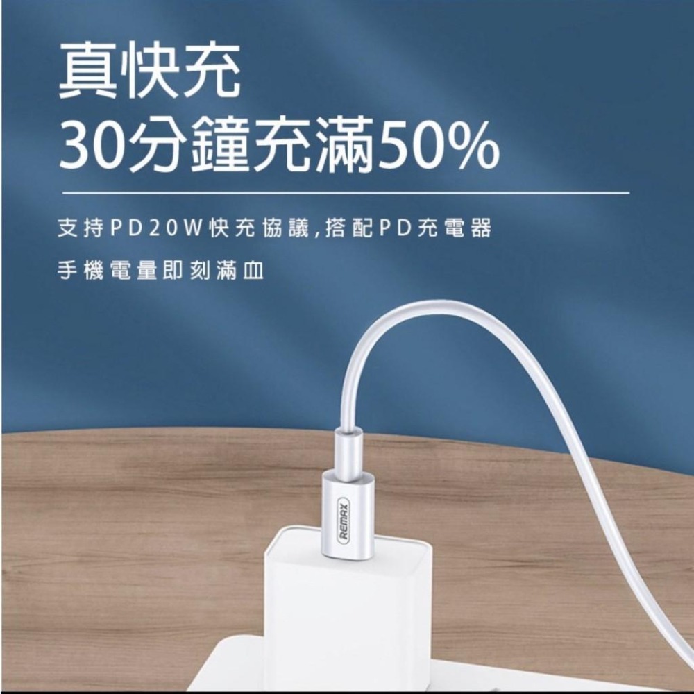 快充線 傳輸線 Type-C Lightning PD 20W 充電線 2米 快充線 蘋果專用 台灣現貨-細節圖2