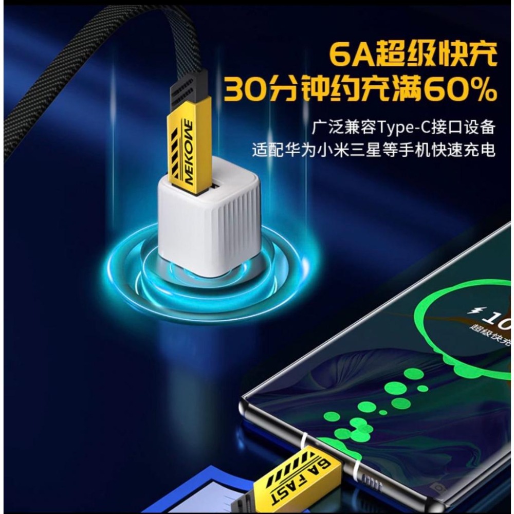 WK 快充線 65W 二合一 磁吸收納 Lightning TypeC iPhone 安卓充電線 蘋果充電線 快充線-細節圖2