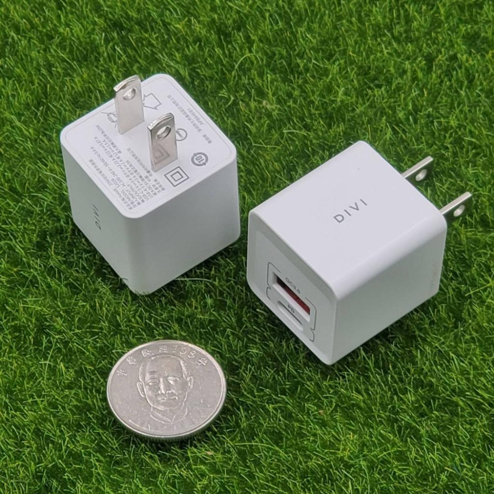 DIVI 快速充電頭 PD20W PD/QC3.0 雙孔高速智慧快充安全充電器 快充頭 PD頭 充電頭 迷你豆腐頭-細節圖2