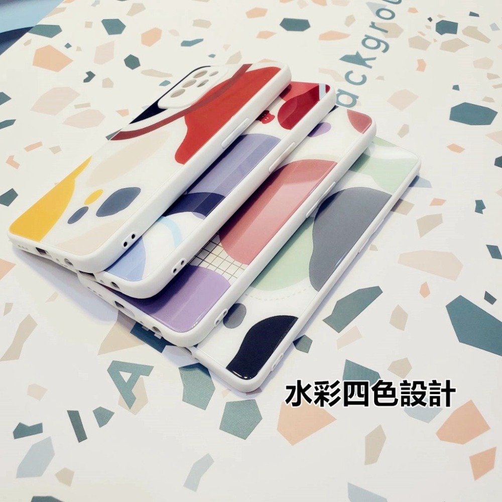 水彩液態玻璃殼 OPPO RENO5 RENO5Z RENO5 PRO 手機殼 防摔殼-細節圖2