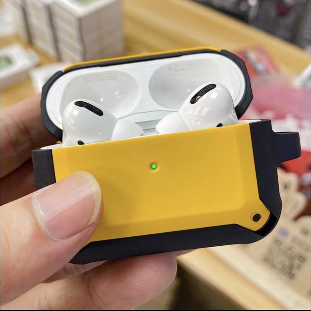 AirPods 保護套 1代2代3代 AirPods pro 簡約撞色 保護套 防摔殼 保護殼-細節圖2