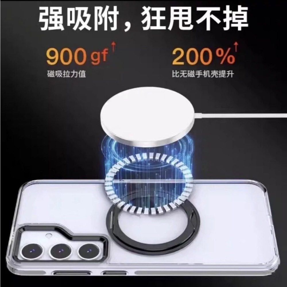 冰鱗甲 磁吸支架 手機殼 軍規 適用 三星 SAMSUNG A36 A35 A34 A26 A16 5G 保護殼 防摔殼-細節圖5