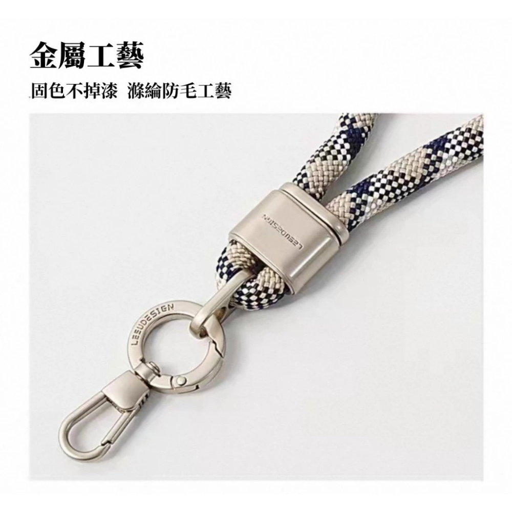 手腕掛繩 附夾片 短掛繩 8mm LeeuDesign 手機掛繩短 手機殼掛繩 手機掛繩 編織掛繩 手掛繩 手機短掛繩-細節圖5