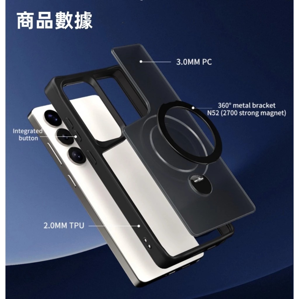 凱拉克 軍規 手機殼 適用 三星 SAMSUNG A56 A55 A36 A35 5G 磁吸支架 防摔殼 保護殼-細節圖4
