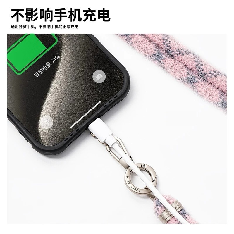現貨快速寄出 素色手機通用掛繩 手機吊繩【LeeuDesign】8mm 雙鉤 手腕掛繩（附360°墊片）-細節圖4
