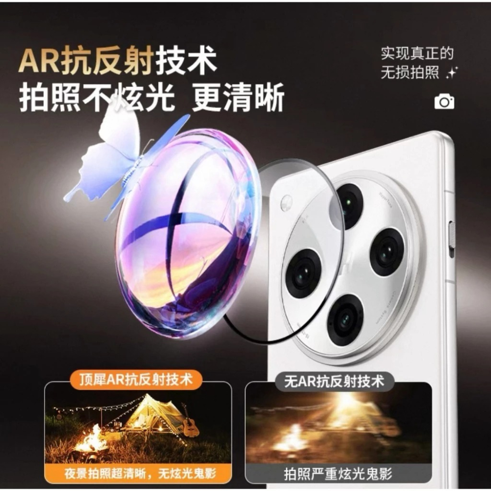防刮防爆 鋼化 鏡頭貼 適用 OPPO Find X8 Pro X8Pro AR增透 鋼化鏡頭貼 鏡頭保護貼 鏡頭貼-細節圖2