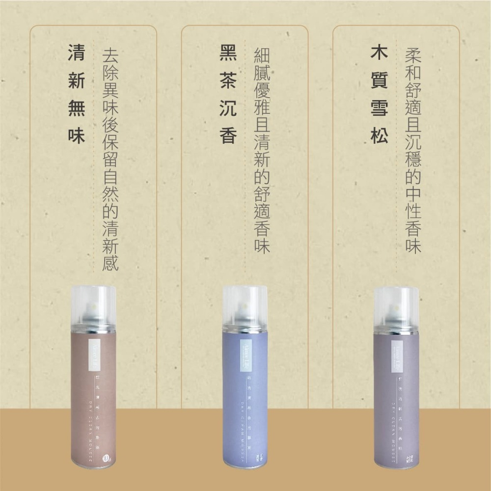 【JC VESPA】【SGS檢驗】Aimee Life 安全帽內襯清潔慕斯280ml(無味/木質雪松/黑茶沉香)-細節圖2