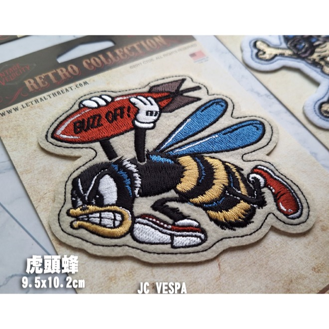 【JC VESPA】美國設計 騎士刺繡徽章 騎士刺繡貼 刺繡臂章 騎士限量精品-細節圖2