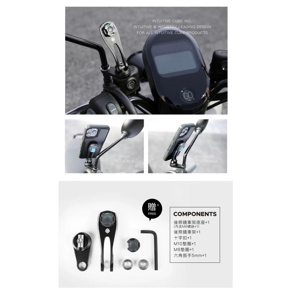 【JC VESPA】Kawasaki 忍400 安裝 X-Guard 後照鏡車架+套筒+三軸避震器 鋁合金快拆把手車架-細節圖8