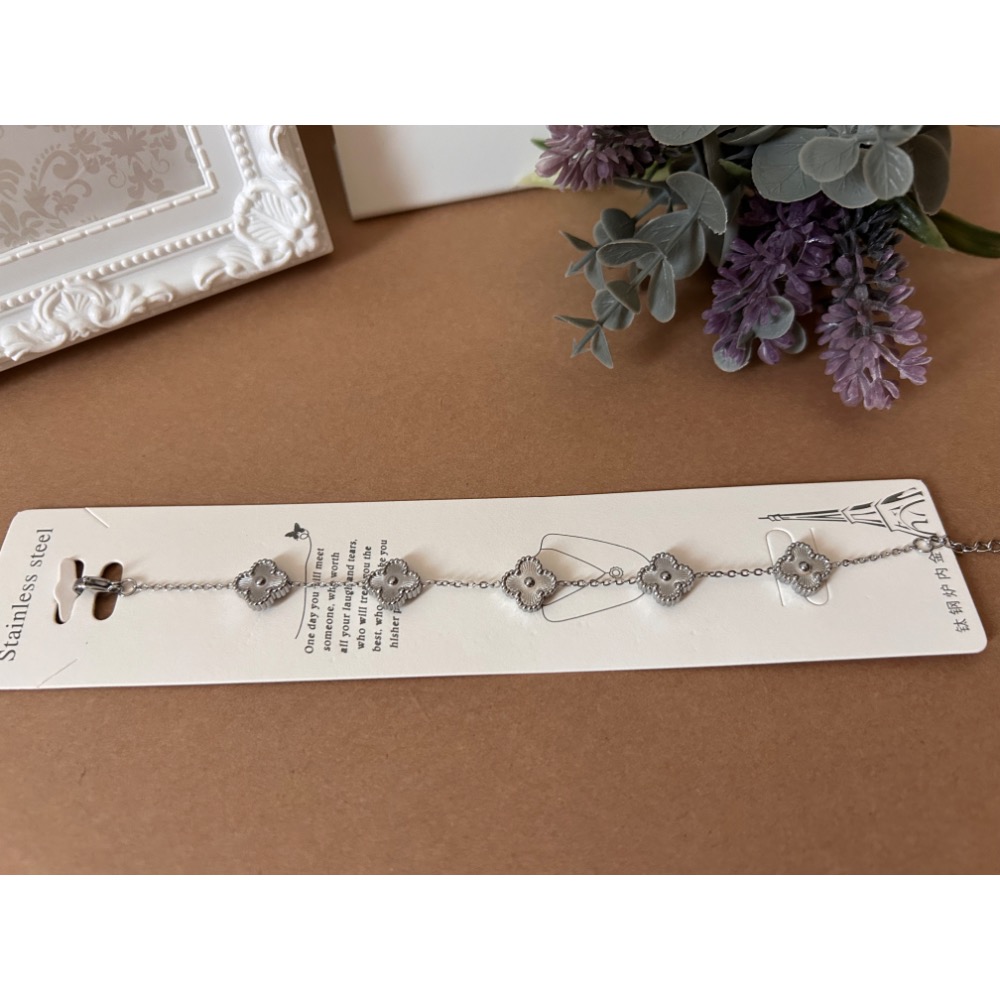 四葉草鈦鋼手鏈-規格圖2