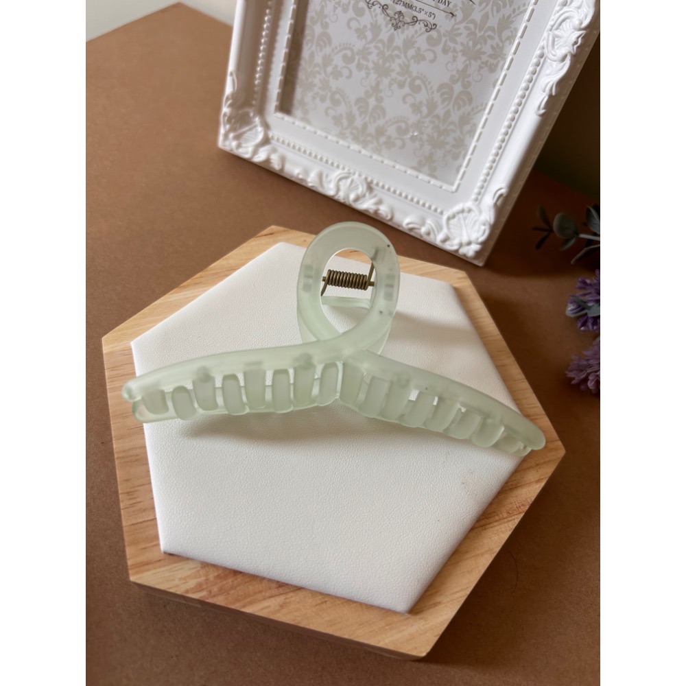 果凍磨砂抓夾 髮夾 鯊魚夾-規格圖1