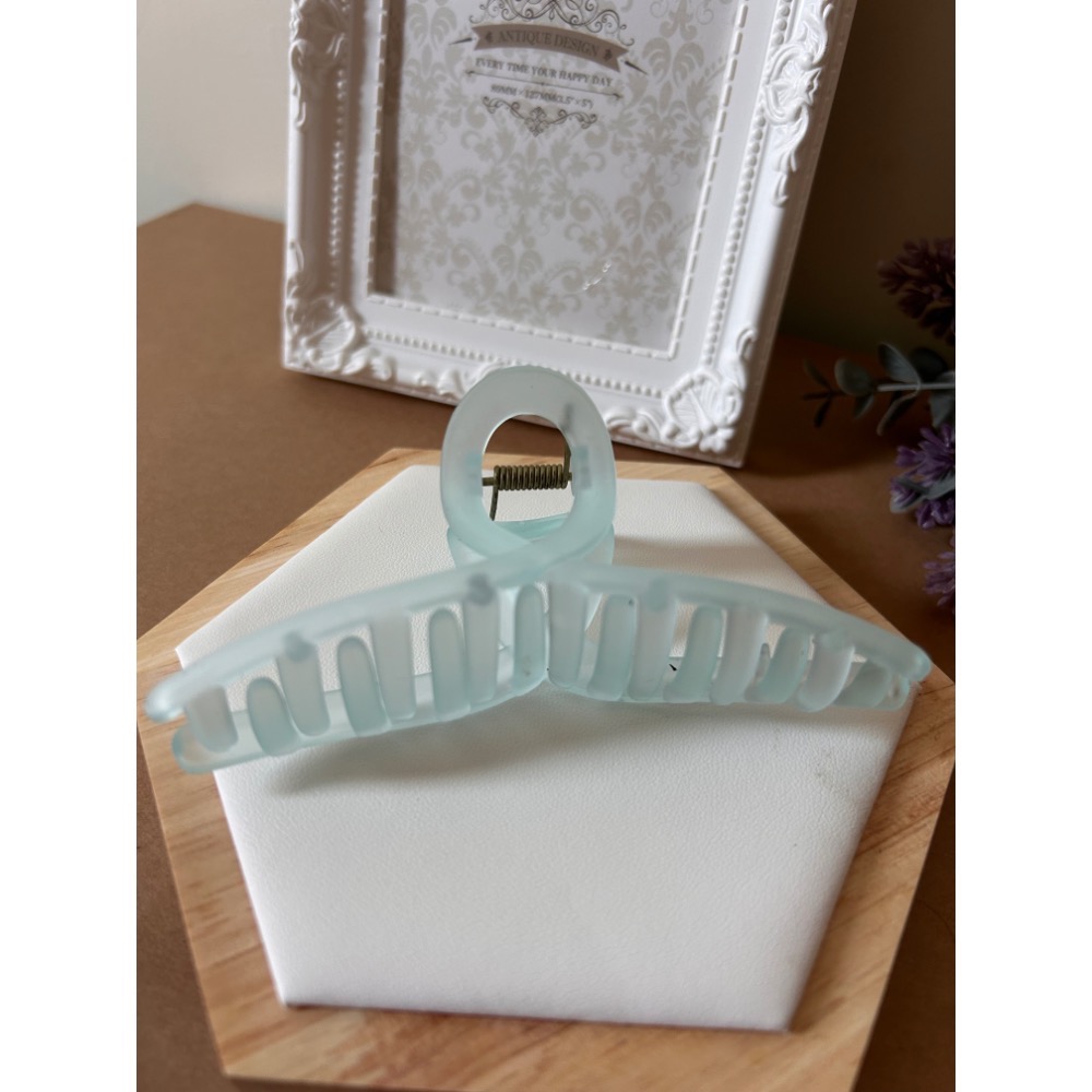 果凍磨砂抓夾 髮夾 鯊魚夾-規格圖1