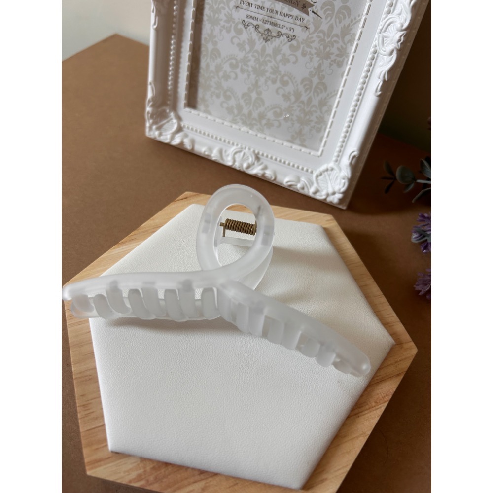 果凍磨砂抓夾 髮夾 鯊魚夾-規格圖1