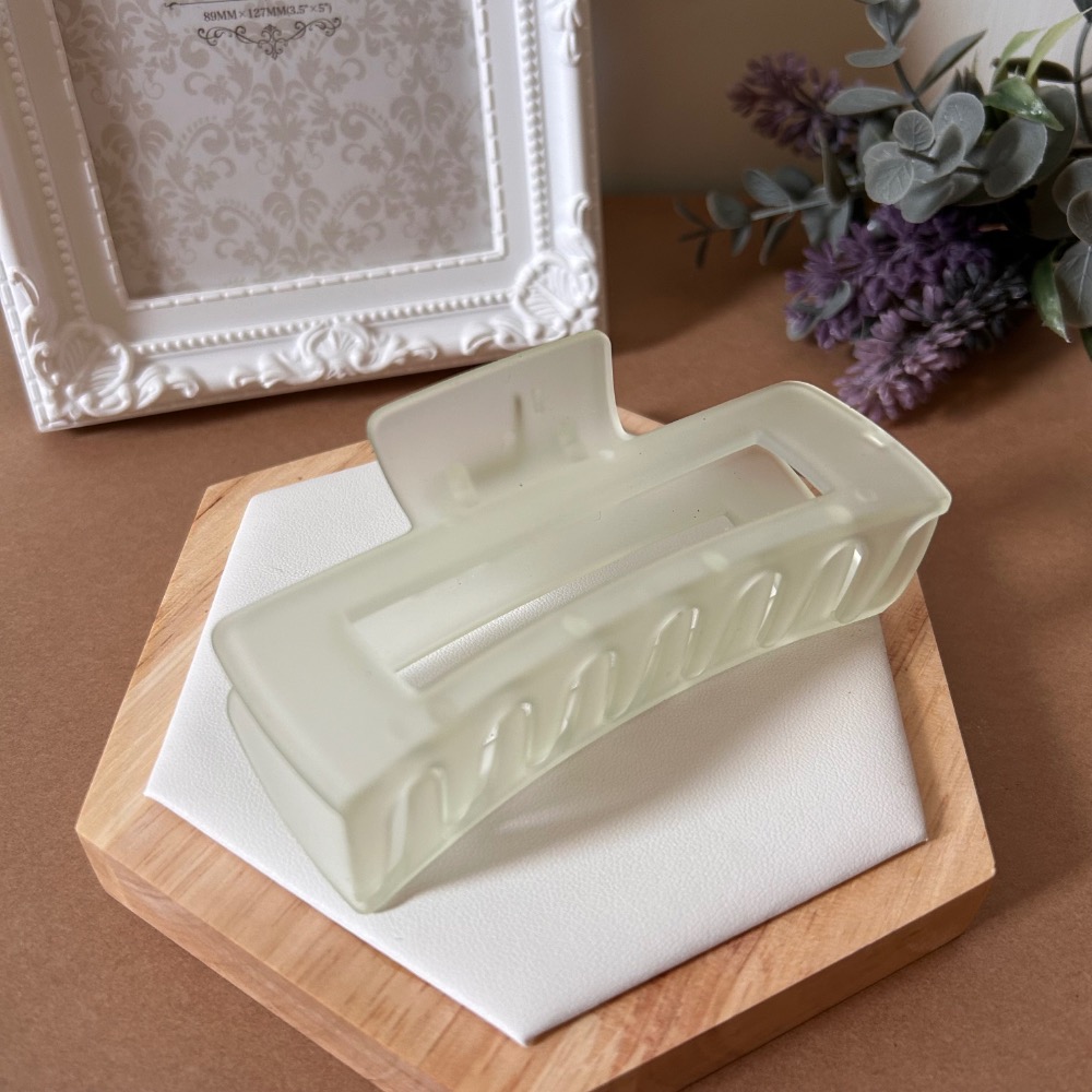 方形果凍鯊魚夾 抓夾 髮夾-規格圖1