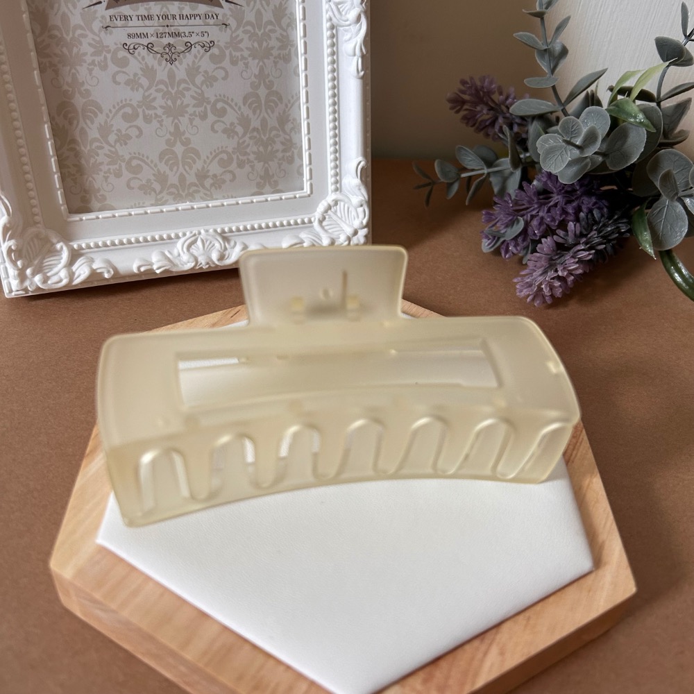 方形果凍鯊魚夾 抓夾 髮夾-規格圖1