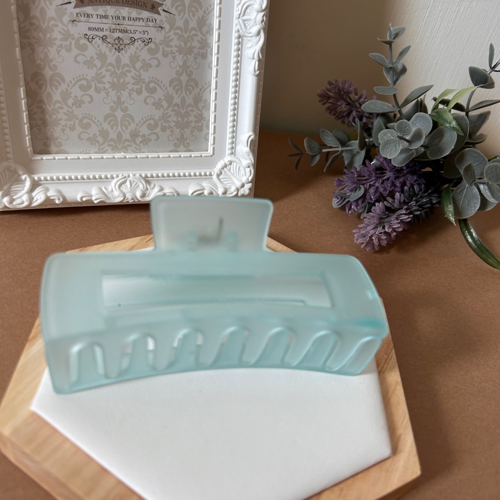 方形果凍鯊魚夾 抓夾 髮夾-規格圖1