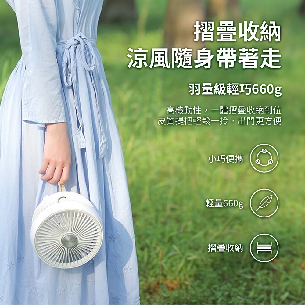 PHILIPS 摺疊風扇 涼風扇 迷你行動循環扇ACR2124DX-細節圖9