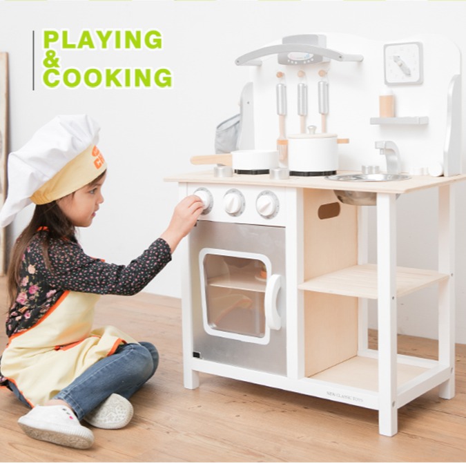 【荷蘭New Classic Toys】優雅小主廚木製廚房玩具（含配件9件）- 11053-細節圖4