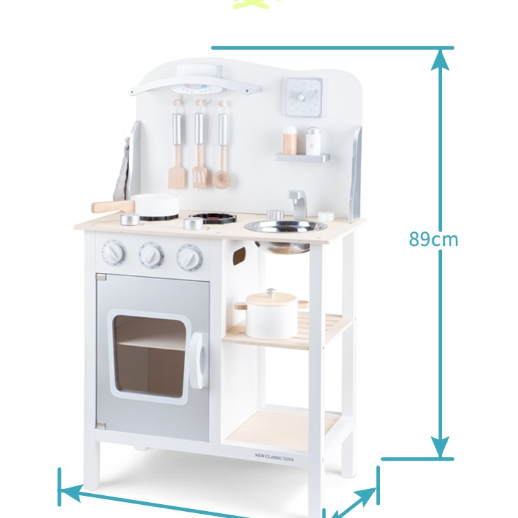 【荷蘭New Classic Toys】優雅小主廚木製廚房玩具（含配件9件）- 11053-細節圖5