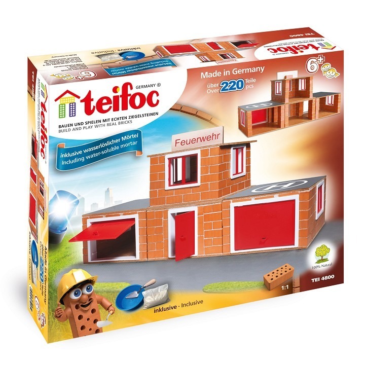 【德國teifoc】DIY益智磚塊建築玩具 消防總署 - TEI4800-細節圖2