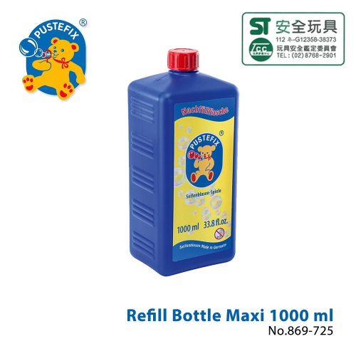 【德國Pustefix】魔法泡泡水補充液1000ml (藍瓶) - 869-725