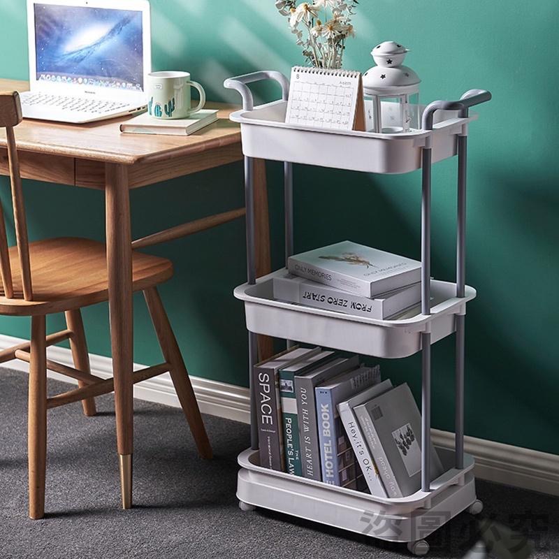 三層推車 收納推車 浴室置物架 廚房收納架 隙縫架 收納架 層架 手推車 儲物架 夾縫小推車 三層置物 置物架-細節圖9