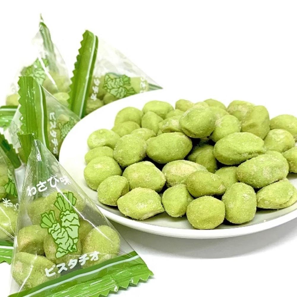 千成堂 綠色酥脆山葵開心果 零食 堅果 山葵味 215 公克-細節圖2