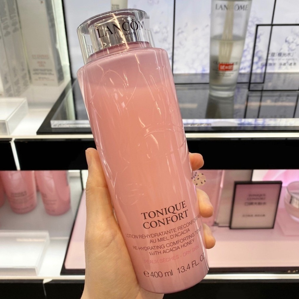 LANCOME 蘭蔻 化妝水 溫和保濕水 超水妍舒緩保濕凝露 400ml 大粉水 滋潤化妝水保濕凝露 臉部保濕-細節圖4