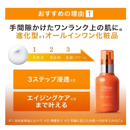 三得利SUNTORY vitoas【限時特賣 】最後10組 蜜得絲 導入精華 鎖住水潤 多效極妍鎖濕菁華液 120ml-細節圖2