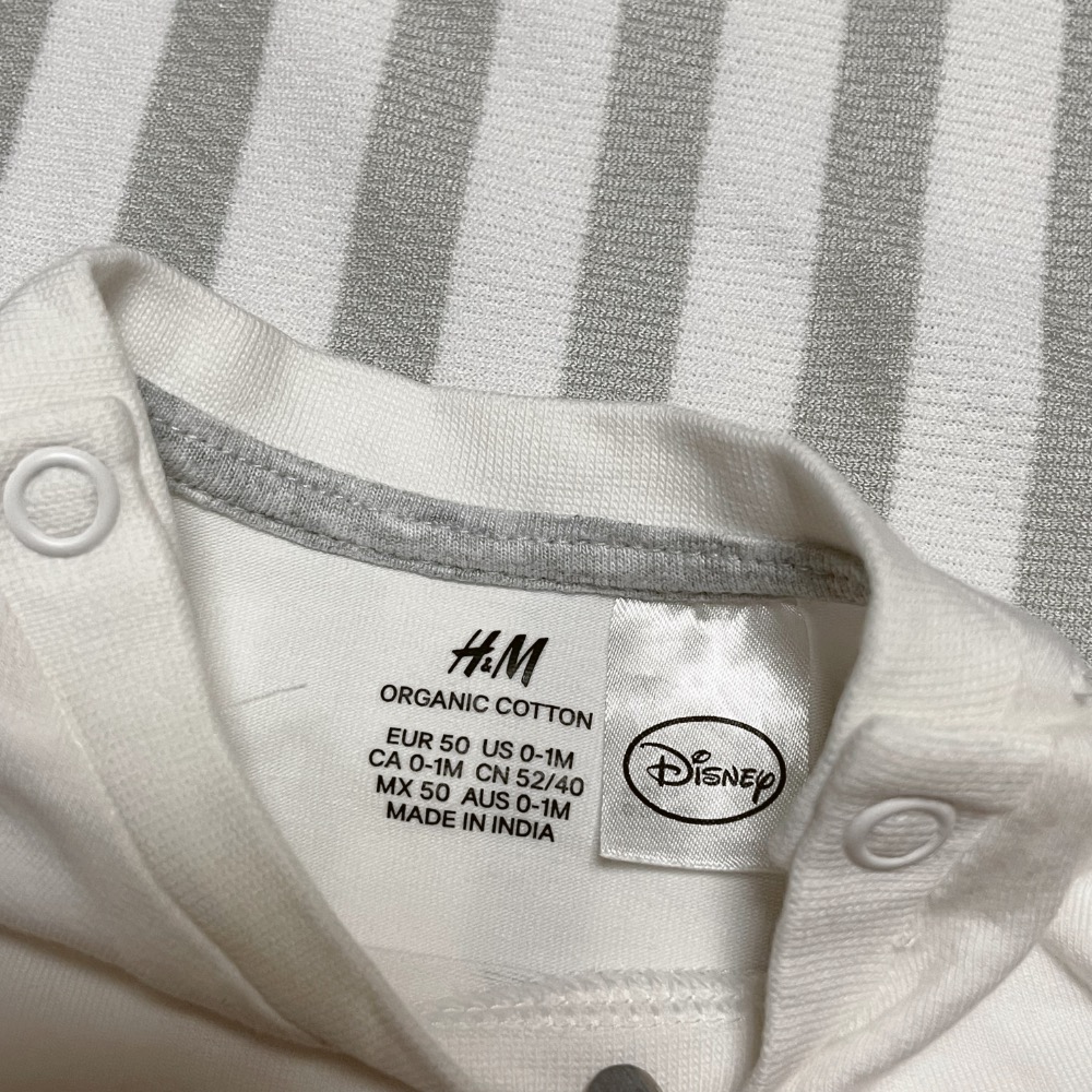 H&M新生兒維尼包屁衣 二手-細節圖2