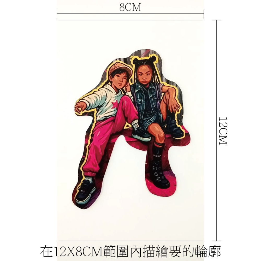 AI造型貼紙/客製個人專屬貼紙/吉卜力風、動漫風、Q版風等-細節圖5