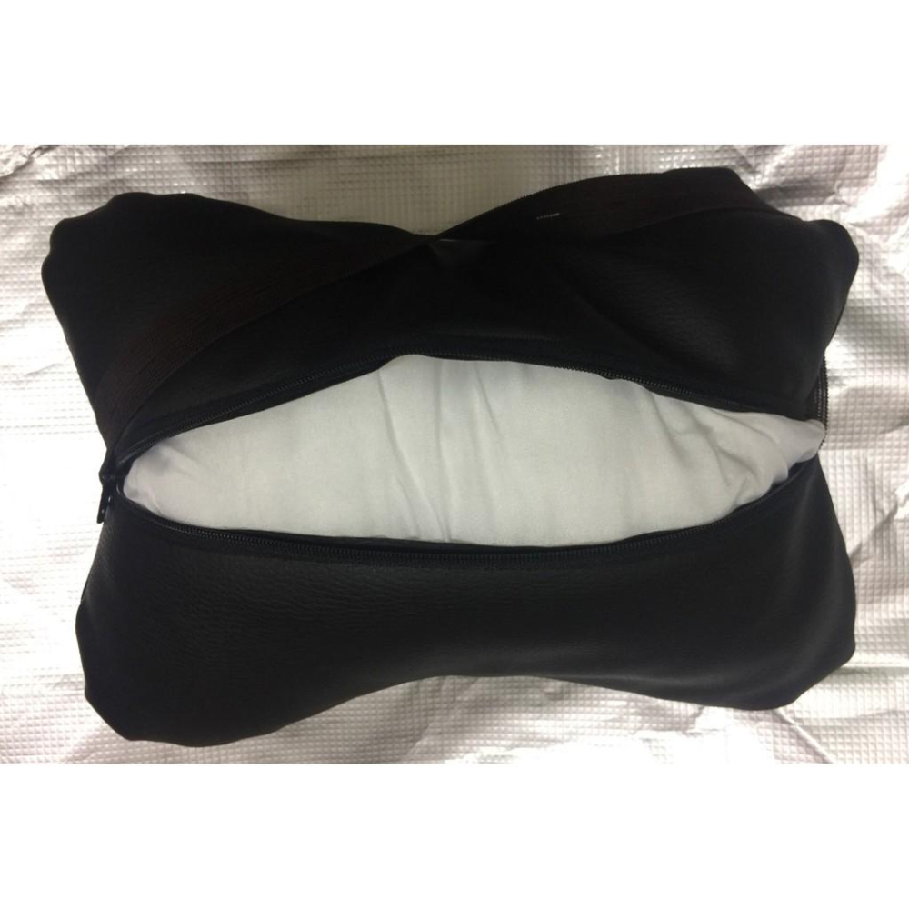 2入 透氣 汽車座椅頸枕 台灣製枕芯 骨頭枕 護頸 汽車頭枕 護頸枕 車用枕頭 靠枕 靠腰 緩解疲勞 枕頭 酒紅 酷炫黑-細節圖6