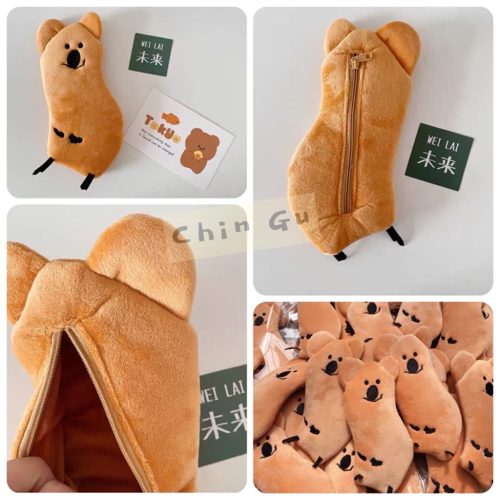 【親咕小舖-Ghin Gu Ü 台灣出貨】韓國考拉筆袋 鉛筆盒 柿子椒熊 短尾袋鼠 考拉熊 文具收納 學生 辦公-細節圖4