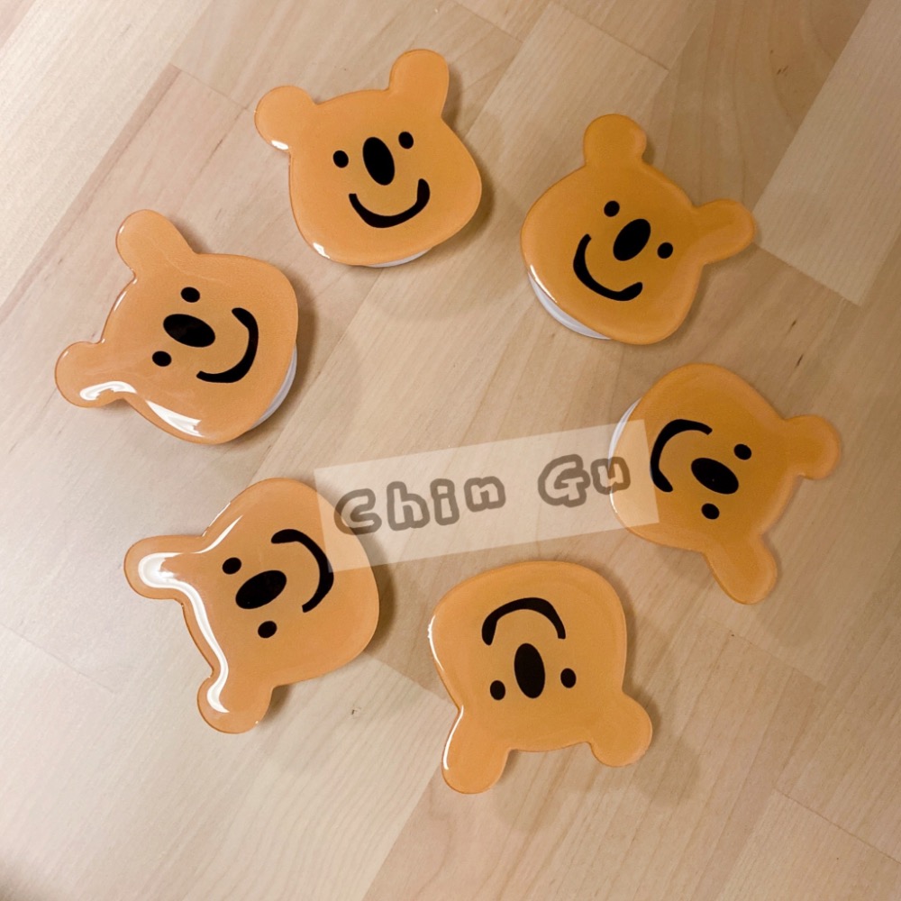 【親咕小舖-Ghin Gu Ü 台灣出貨】大頭考拉手機折疊支架 手機架 懶人神器 指環扣 手機支架 柿子椒熊 考拉-細節圖2