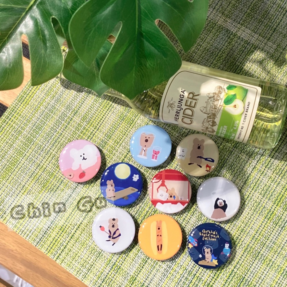 【親咕小舖-Ghin Gu Ü 台灣出貨】韓國考拉手機氣墊支架 柿子椒熊 短尾袋鼠 手機架 氣墊 考拉熊 手機週邊-細節圖2