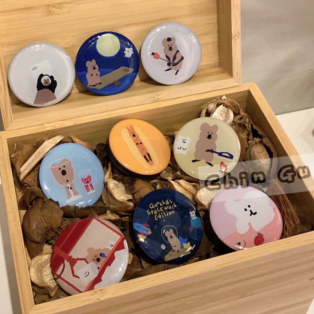 【親咕小舖-Ghin Gu Ü 台灣出貨】韓國考拉手機氣墊支架 柿子椒熊 短尾袋鼠 手機架 氣墊 考拉熊 手機週邊-細節圖4